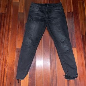 Kancan distressed jeans washed black size 29/11 skinny